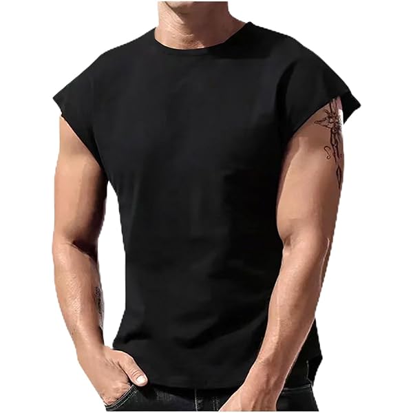 Men's Cotton Linen Tank Tops Shirts Casual Sleeveless Quick Dry